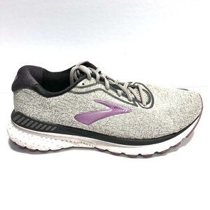 Brooks Gray and Purple Athletic Shoes